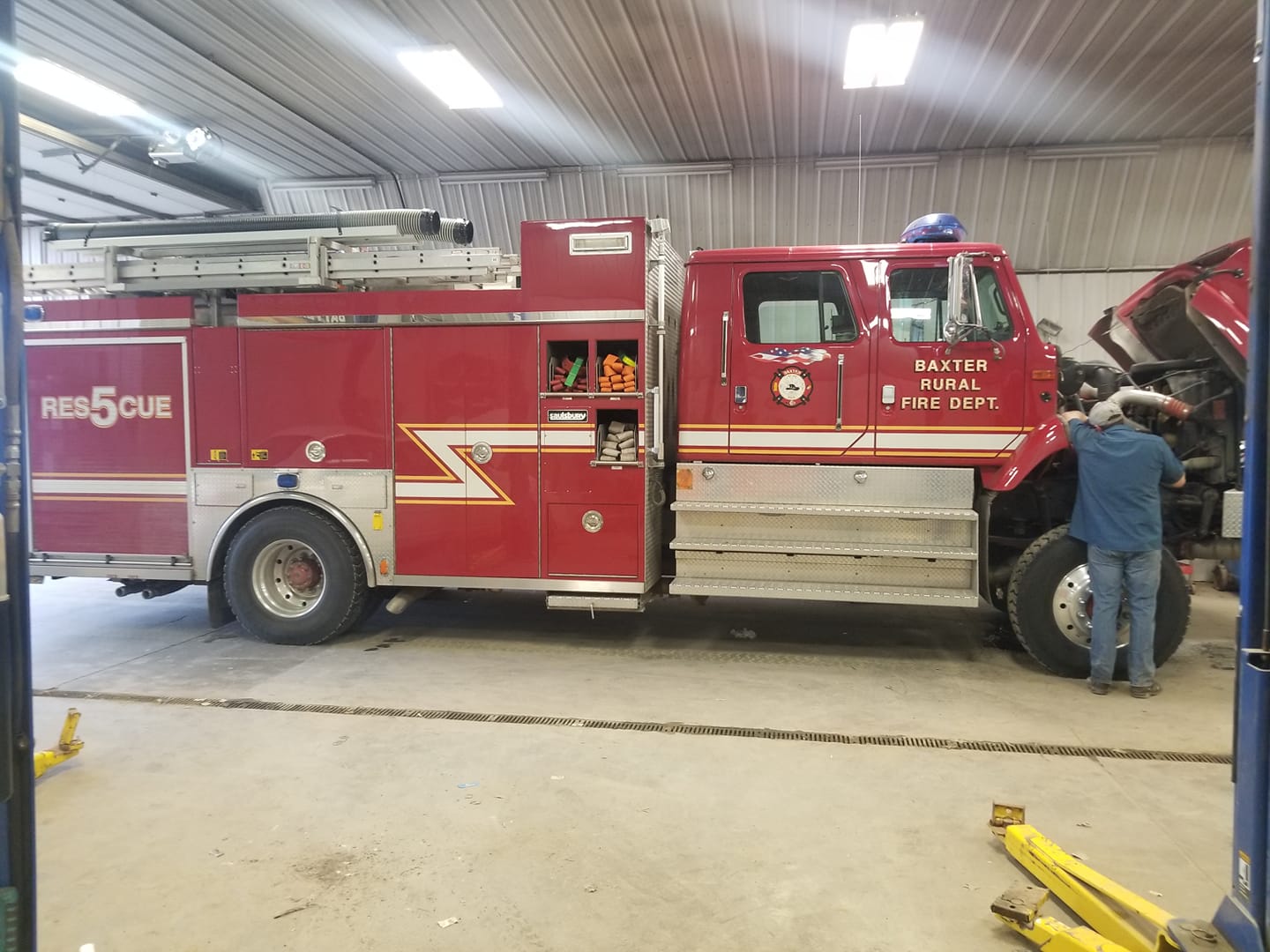 Repairing a firetruck